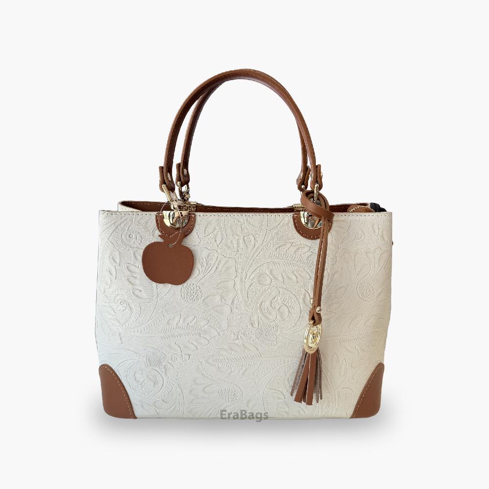 Handtas van echt leer Made in Italy FD1108