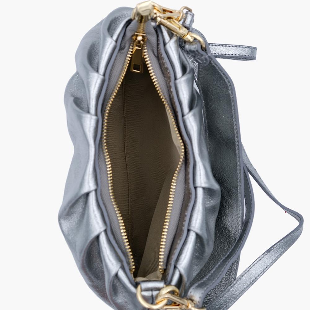 Shoulder Bag in Genuine Leather Made in Italy FD2218