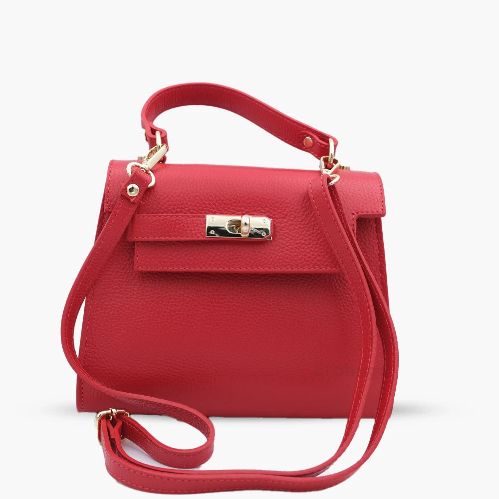 Handtasche aus echtem Leder, hergestellt in Italien ER1006