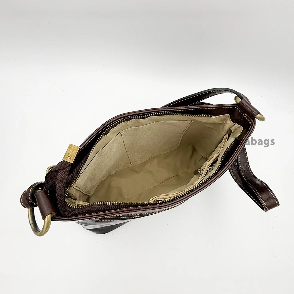 Sac messager en cuir véritable fabriqué en Italie ET10001