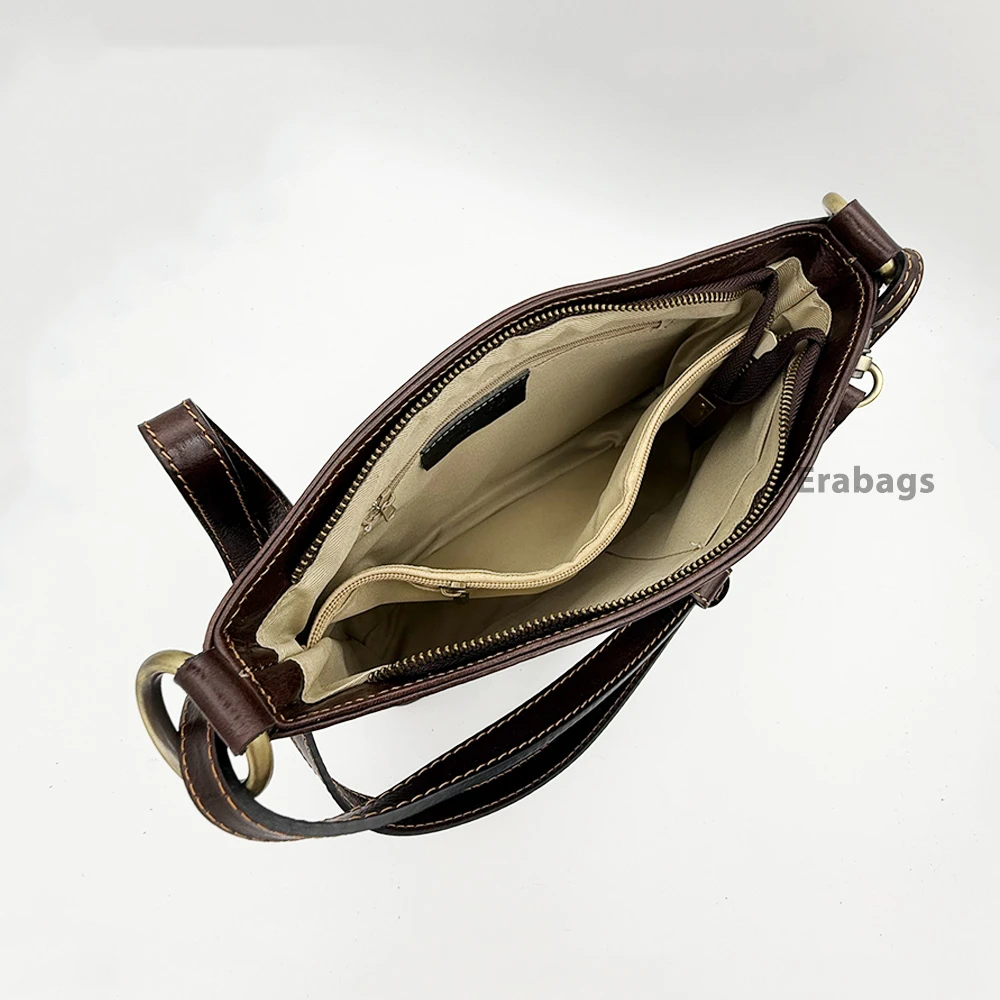 Sac messager en cuir véritable fabriqué en Italie ET10001