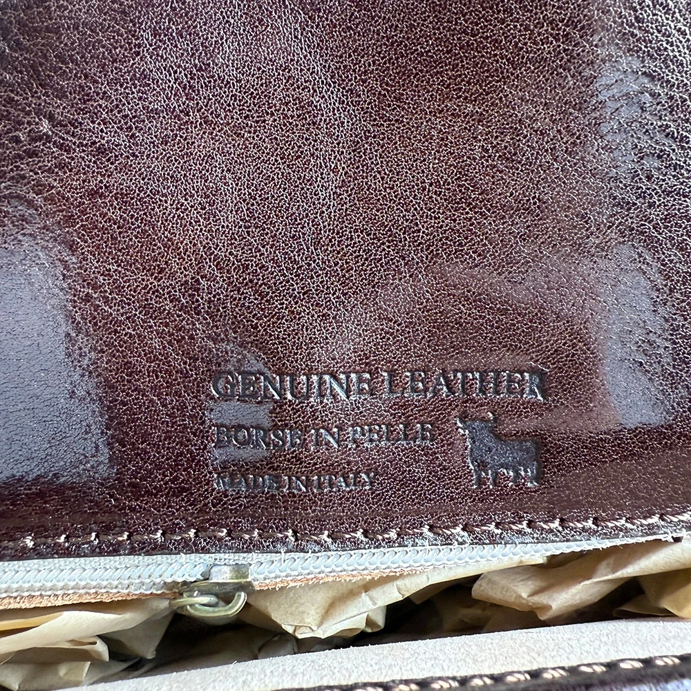Sacoche en cuir véritable fabriquée en Italie EB10010