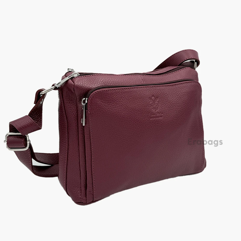 Sac à bandoulière en cuir véritable fabriqué en Italie EB10012