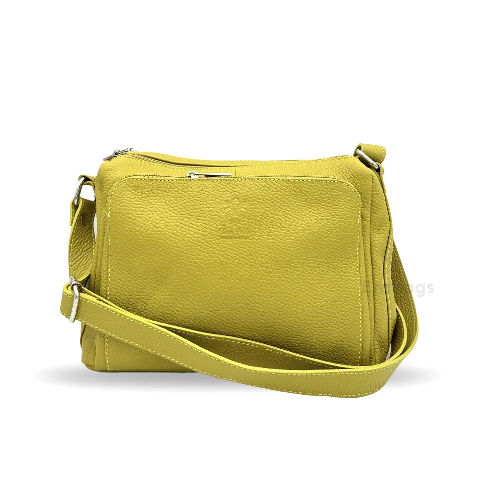 Sac à bandoulière en cuir véritable fabriqué en Italie EB10012