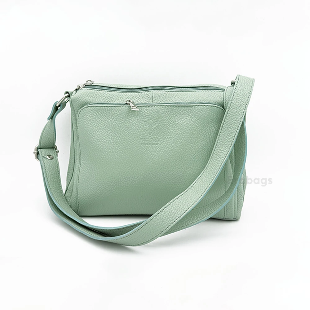 Sac à bandoulière en cuir véritable fabriqué en Italie EB10012