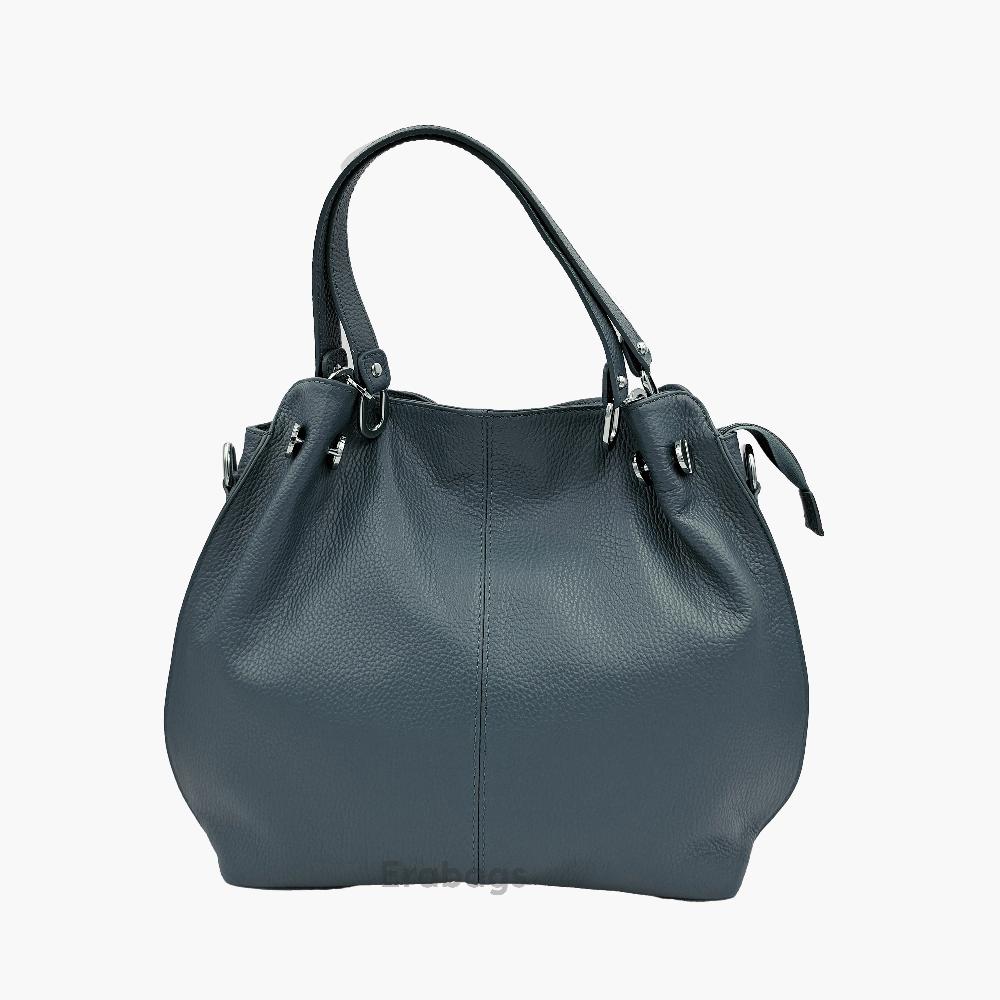 Shoulder Bag in Genuine Leather Made in Italy EB10016