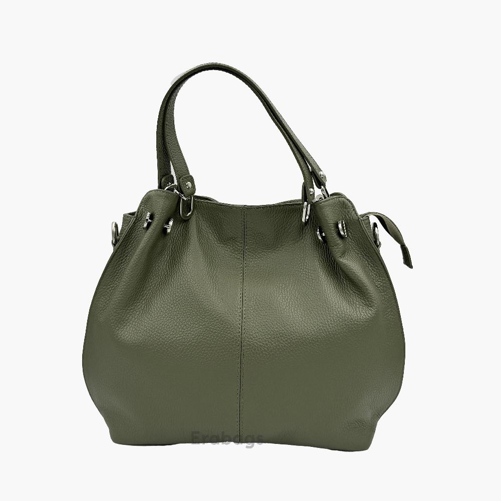 Shoulder Bag in Genuine Leather Made in Italy EB10016