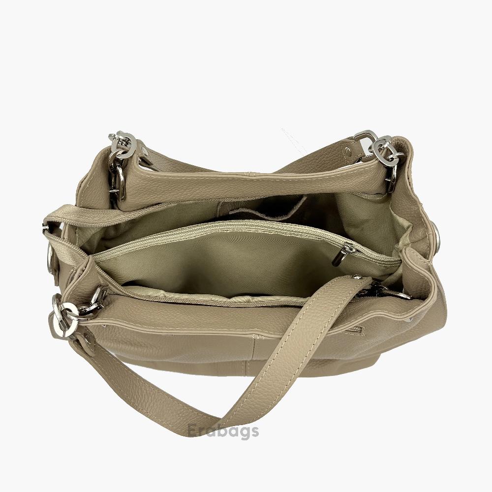 Shoulder Bag in Genuine Leather Made in Italy EB10016