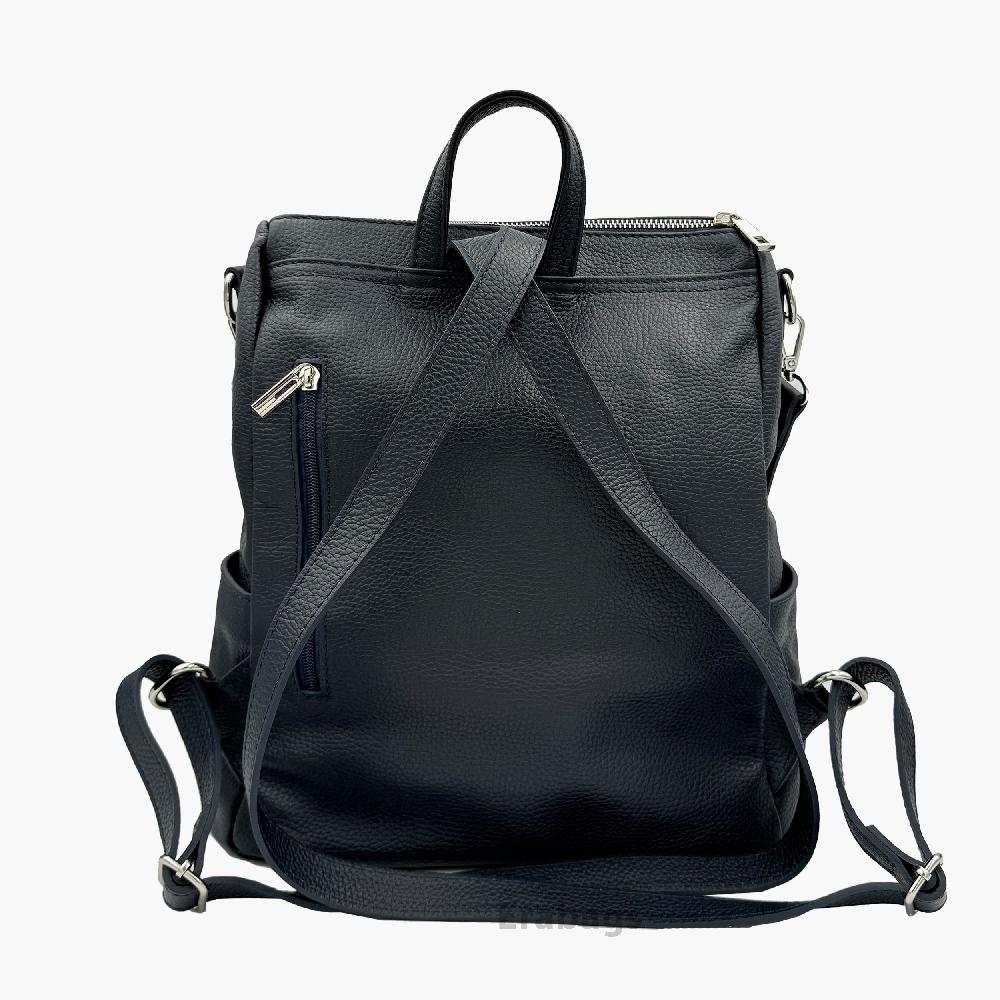 Backpack in Genuine Leather Made in Italy EB10017