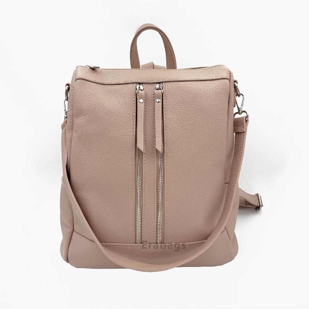 Backpack in Genuine Leather Made in Italy EB10017