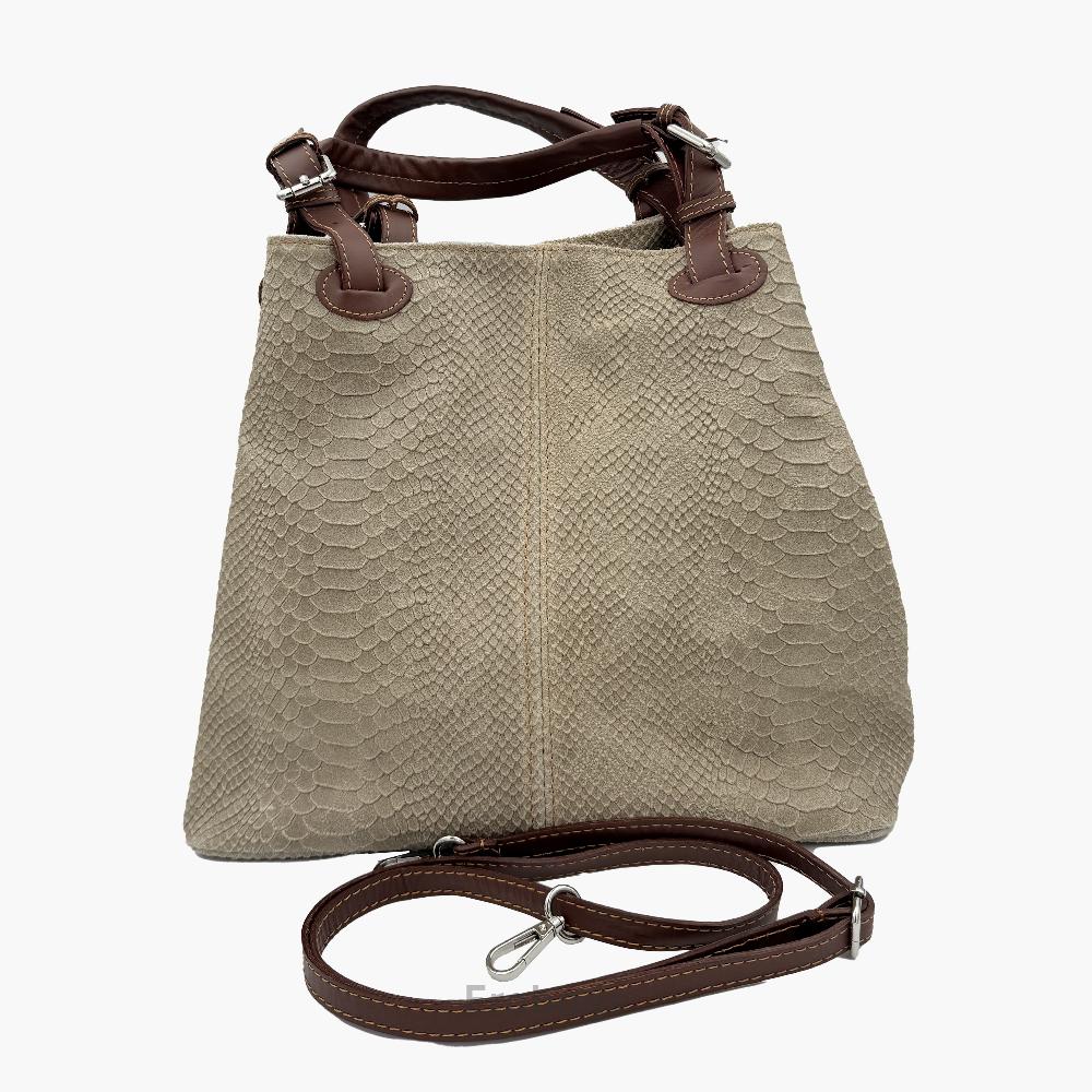 Sac à bandoulière en cuir véritable Made in Italy EB10017