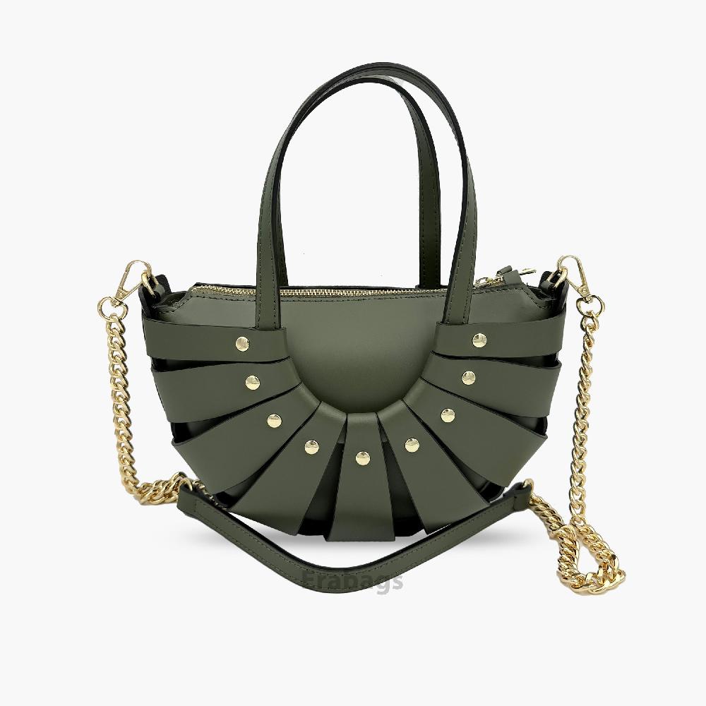 Handbag in Genuine Leather Made in Italy EB10027