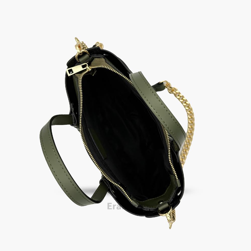 Handbag in Genuine Leather Made in Italy EB10027