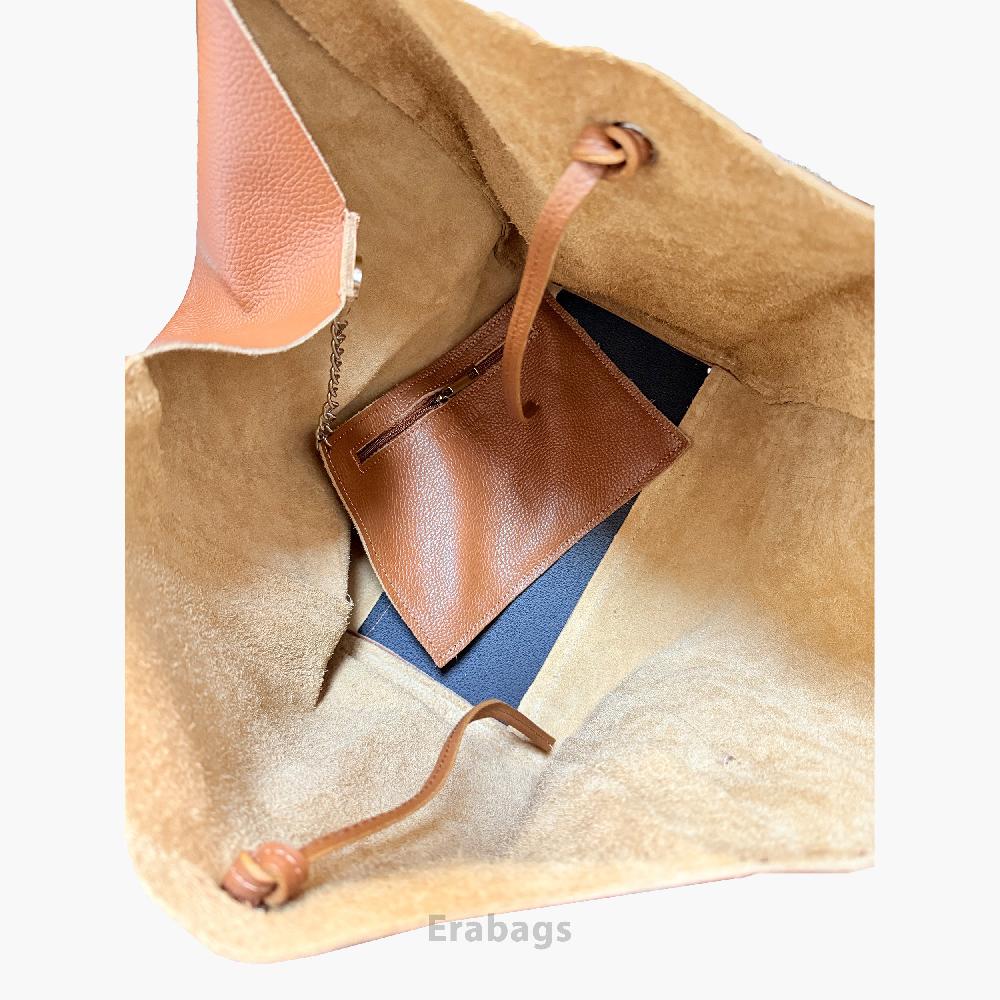 Shoulder Bag in Genuine Leather Made in Italy EB10030