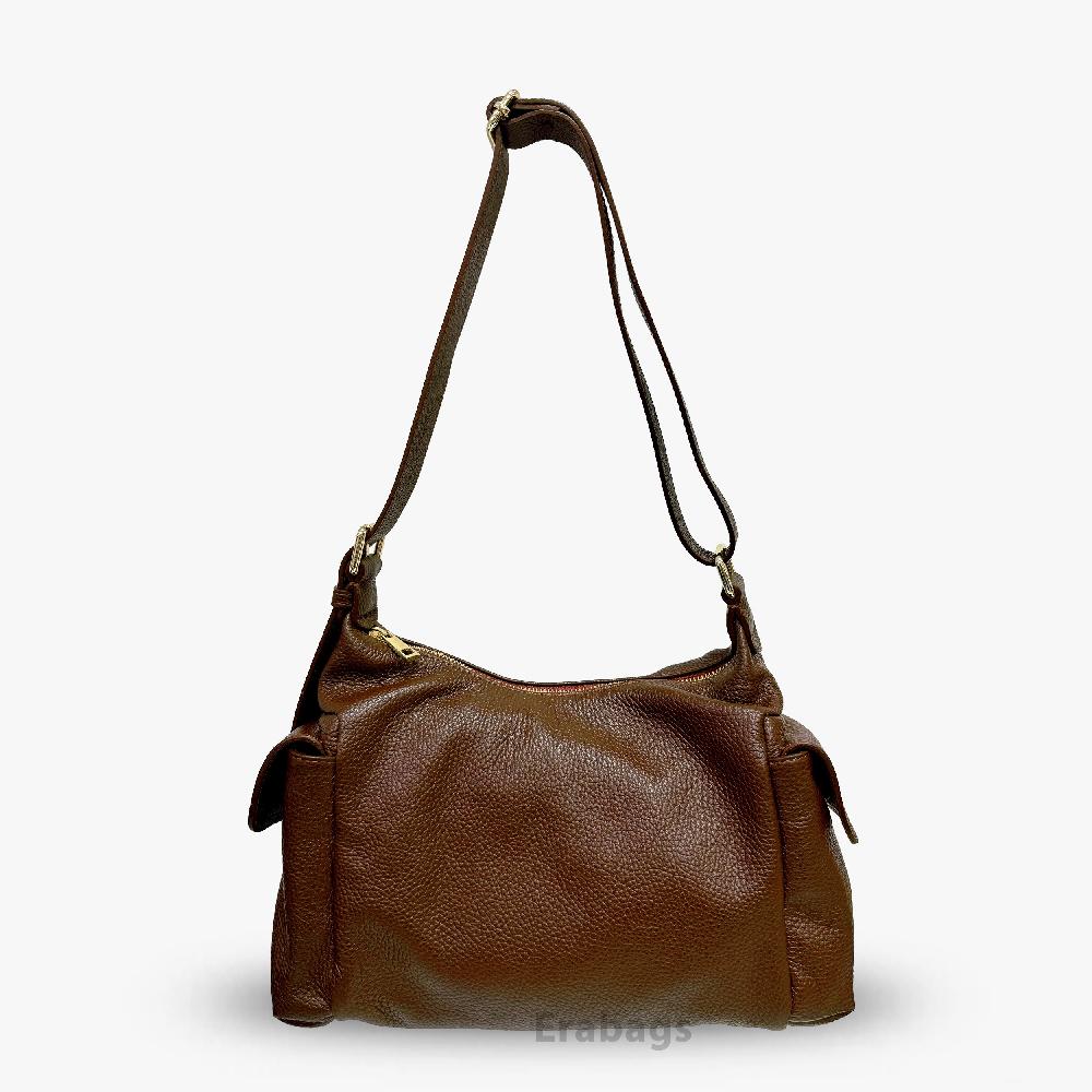 Messenger Bag van echt leer gemaakt in Italië EB10039