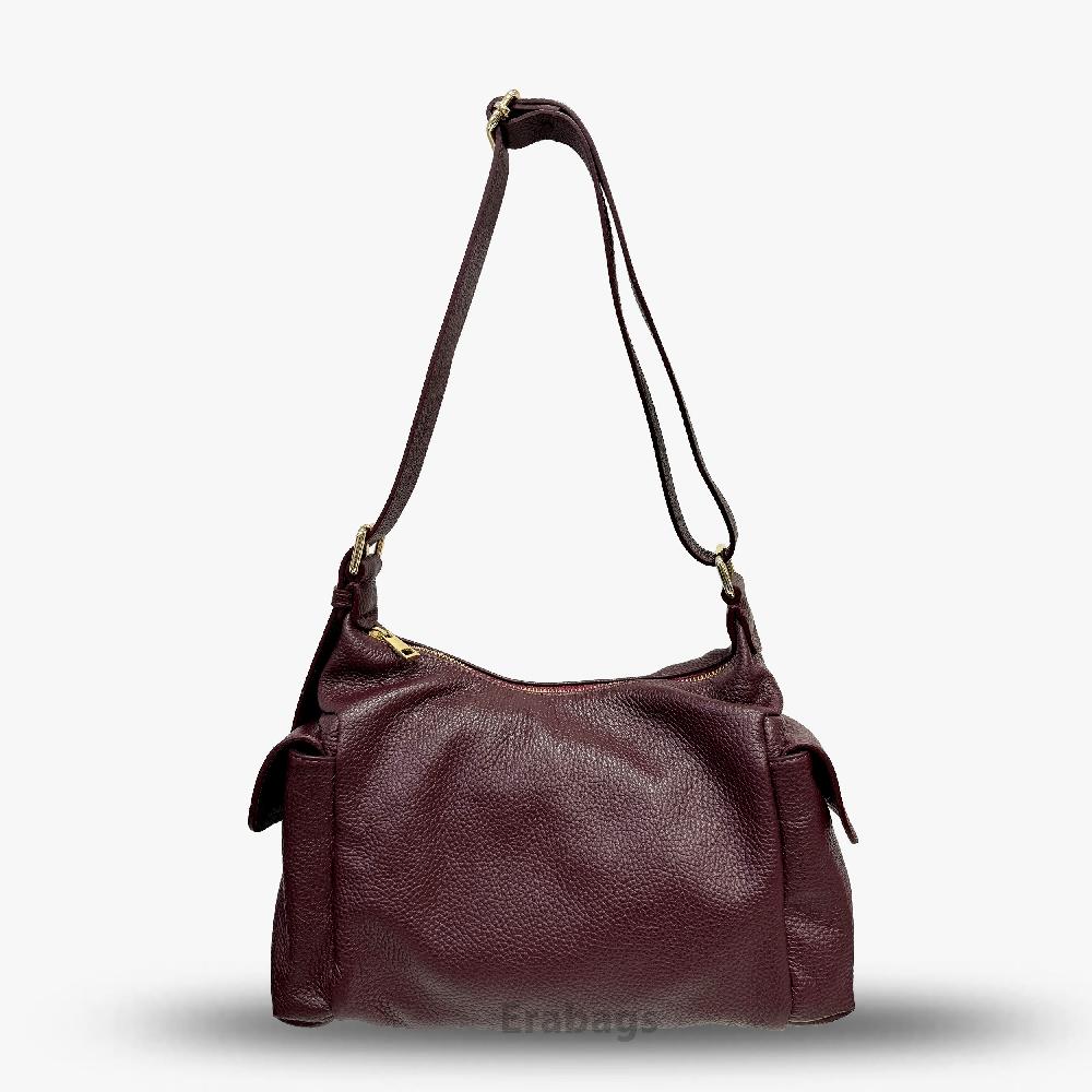 Messenger Bag van echt leer gemaakt in Italië EB10039