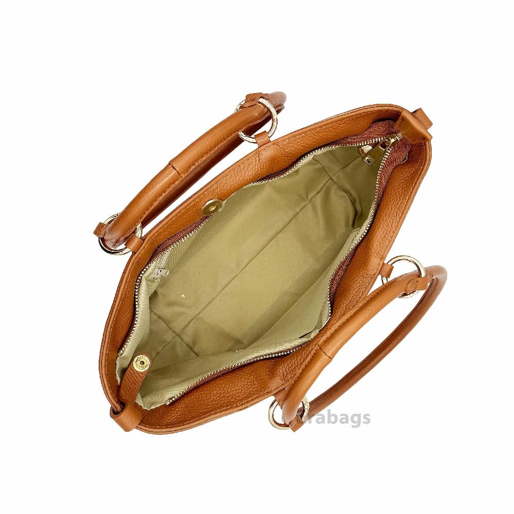 Shoulder bag and Handbag multi-use in Genuine Leather Made in Italy EB10040