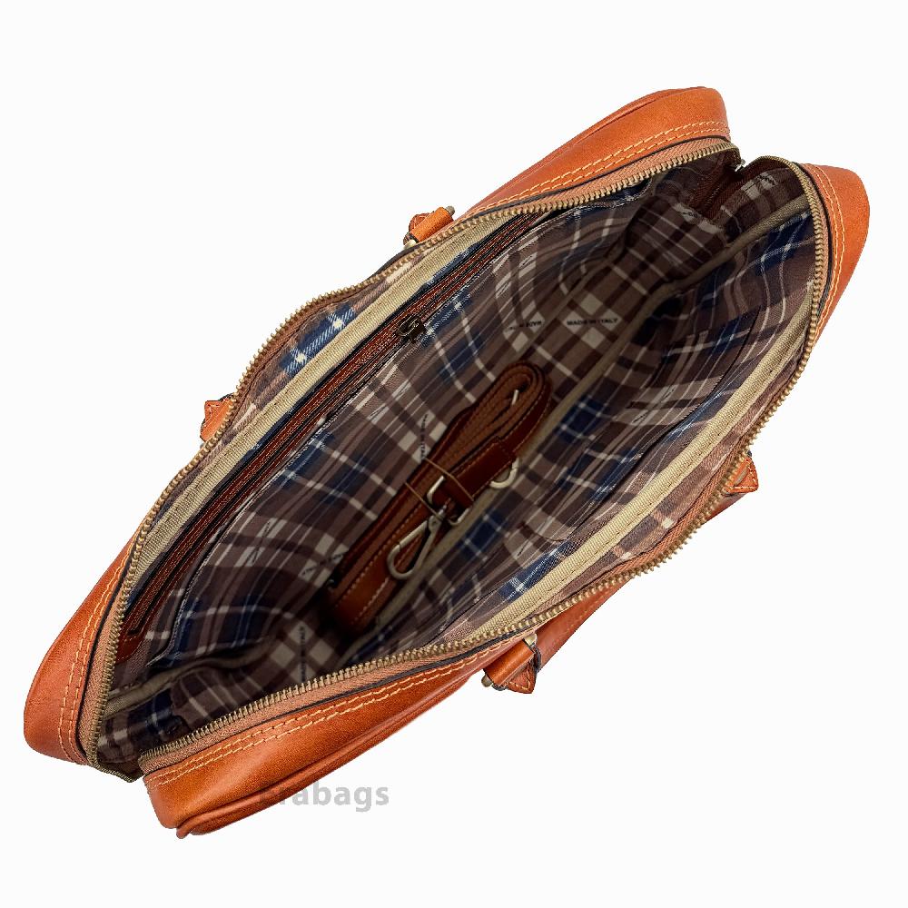 Man Big WorkBag in Genuine Leather Made in Italy EB10041