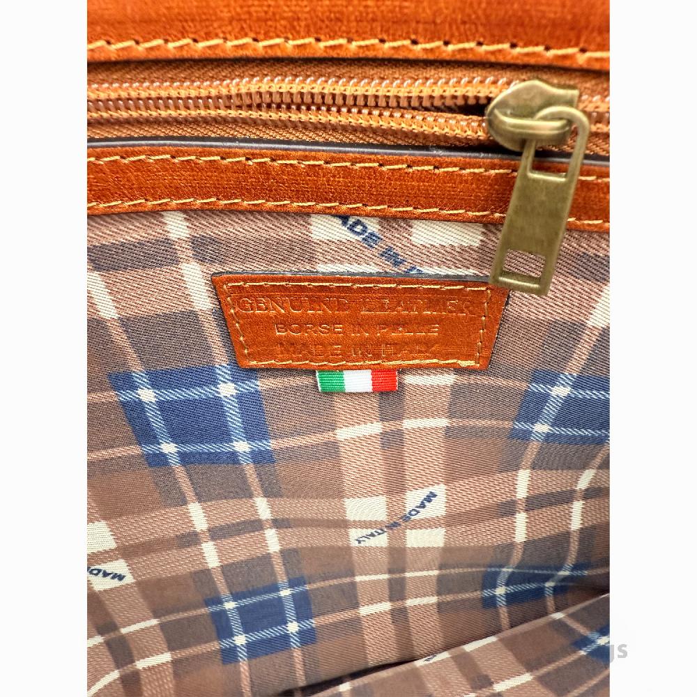 Man Big WorkBag in Genuine Leather Made in Italy EB10041