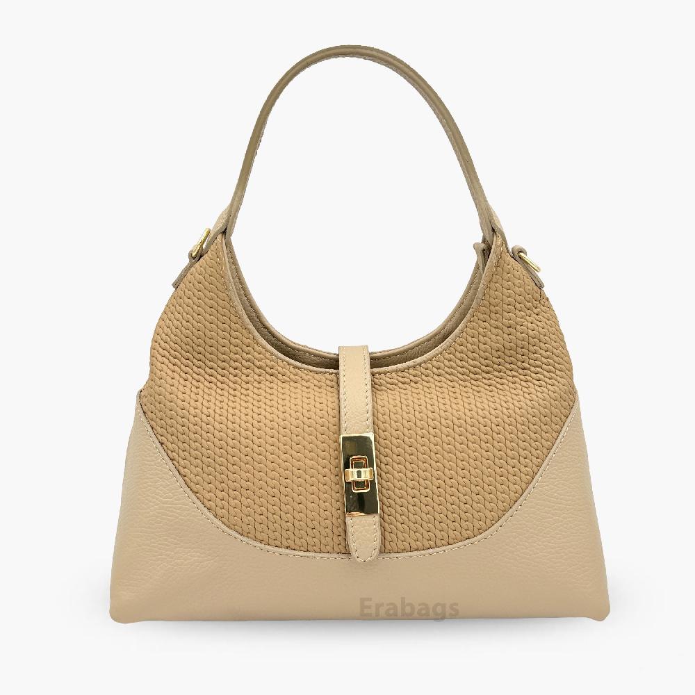 Borsa a spalla in vera pelle Made in Italy EB10044