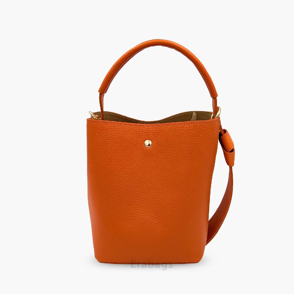 Borsetta a doppia forma con pochette in vera pelle dollaro e camoscio Made in Italy EB10055