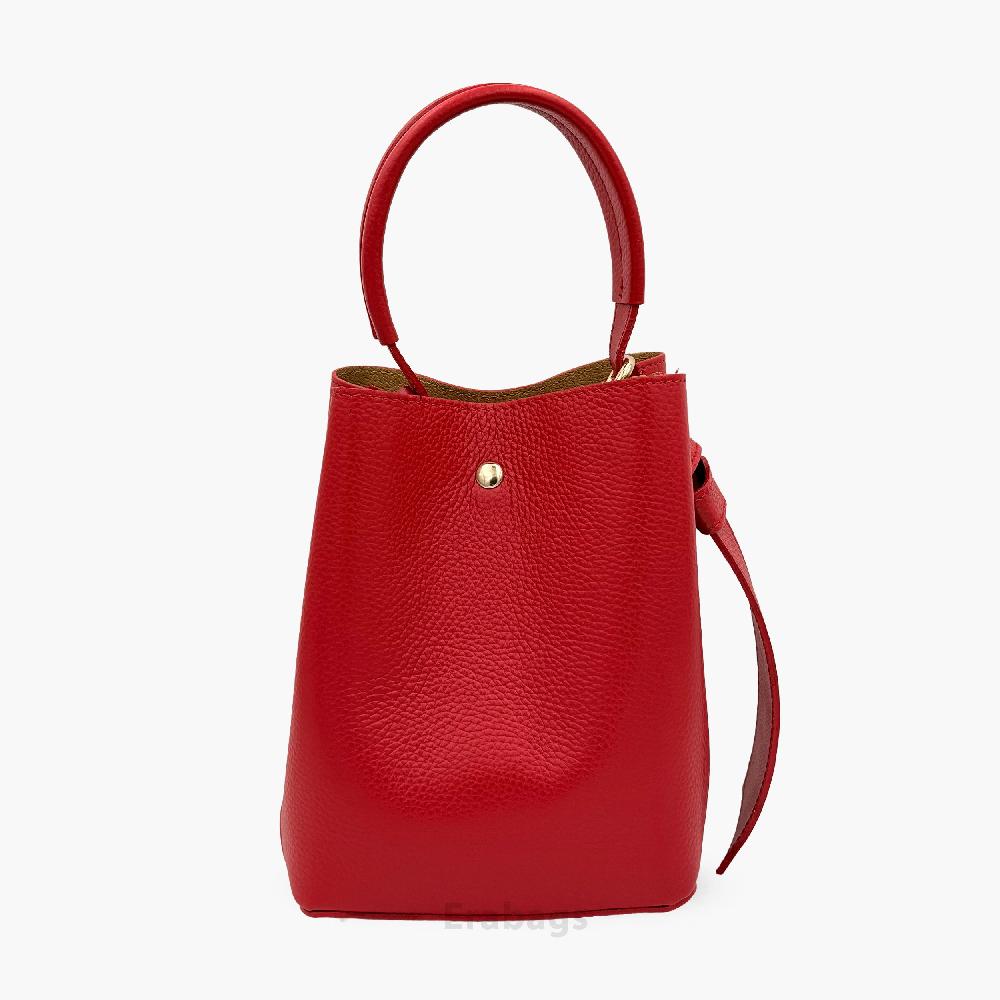 Borsetta a doppia forma con pochette in vera pelle dollaro e camoscio Made in Italy EB10055