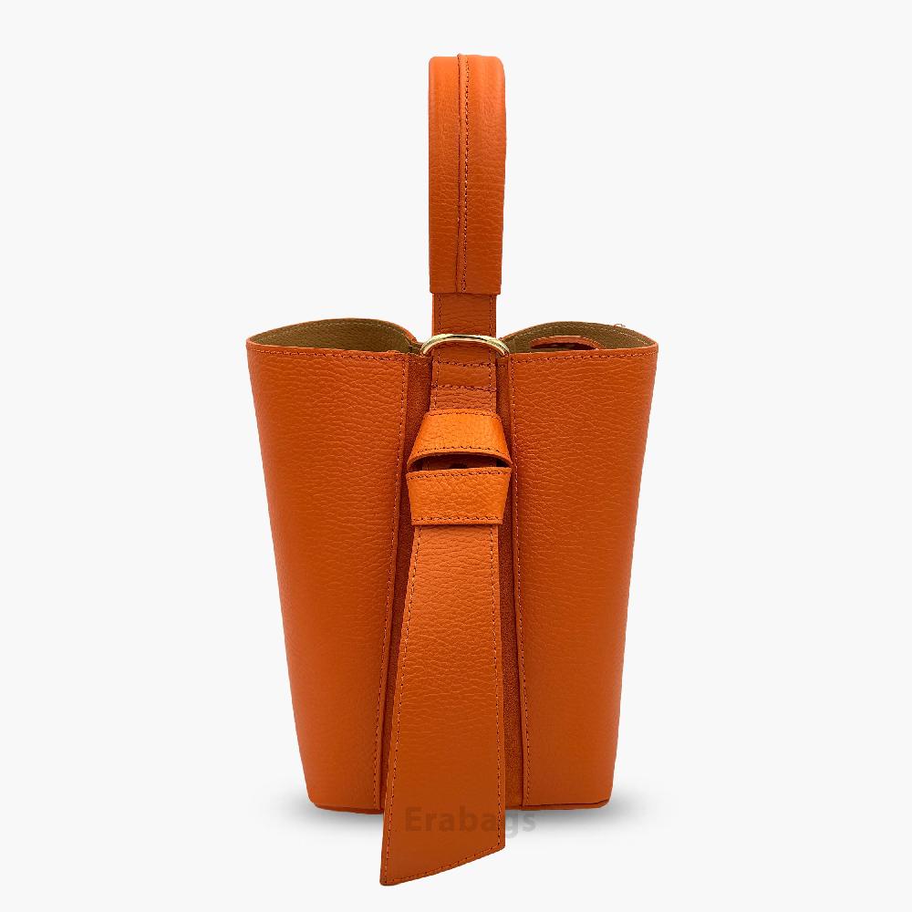 Borsetta a doppia forma con pochette in vera pelle dollaro e camoscio Made in Italy EB10055