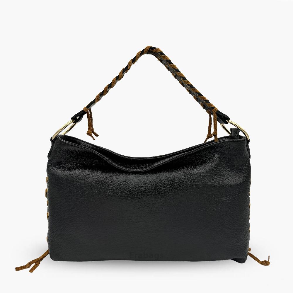 Borsa a spalla in vera pelle Made in Italy EB10058