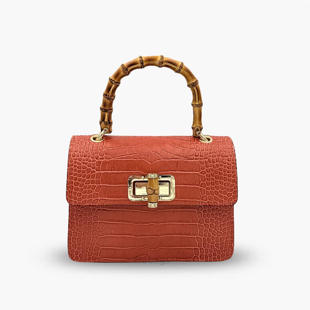 Handtasche aus echtem Leder Made in Italy EB10059