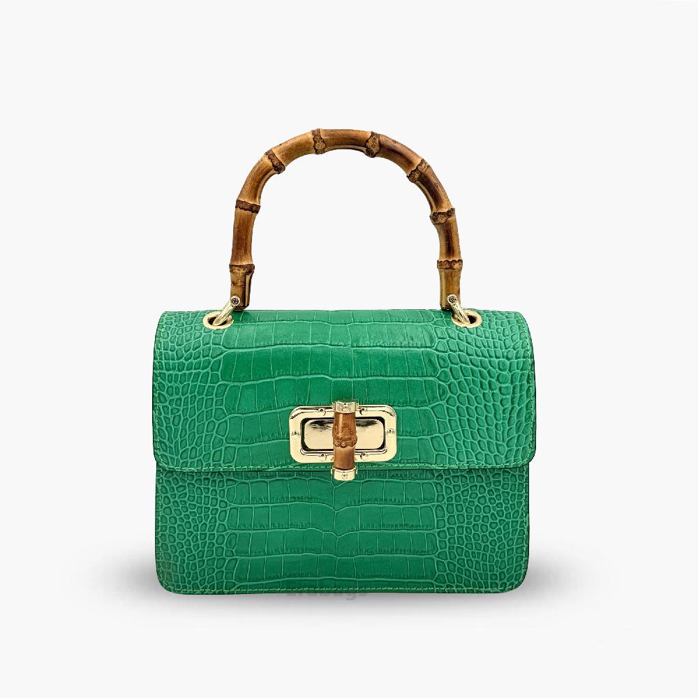 Handtasche aus echtem Leder Made in Italy EB10059