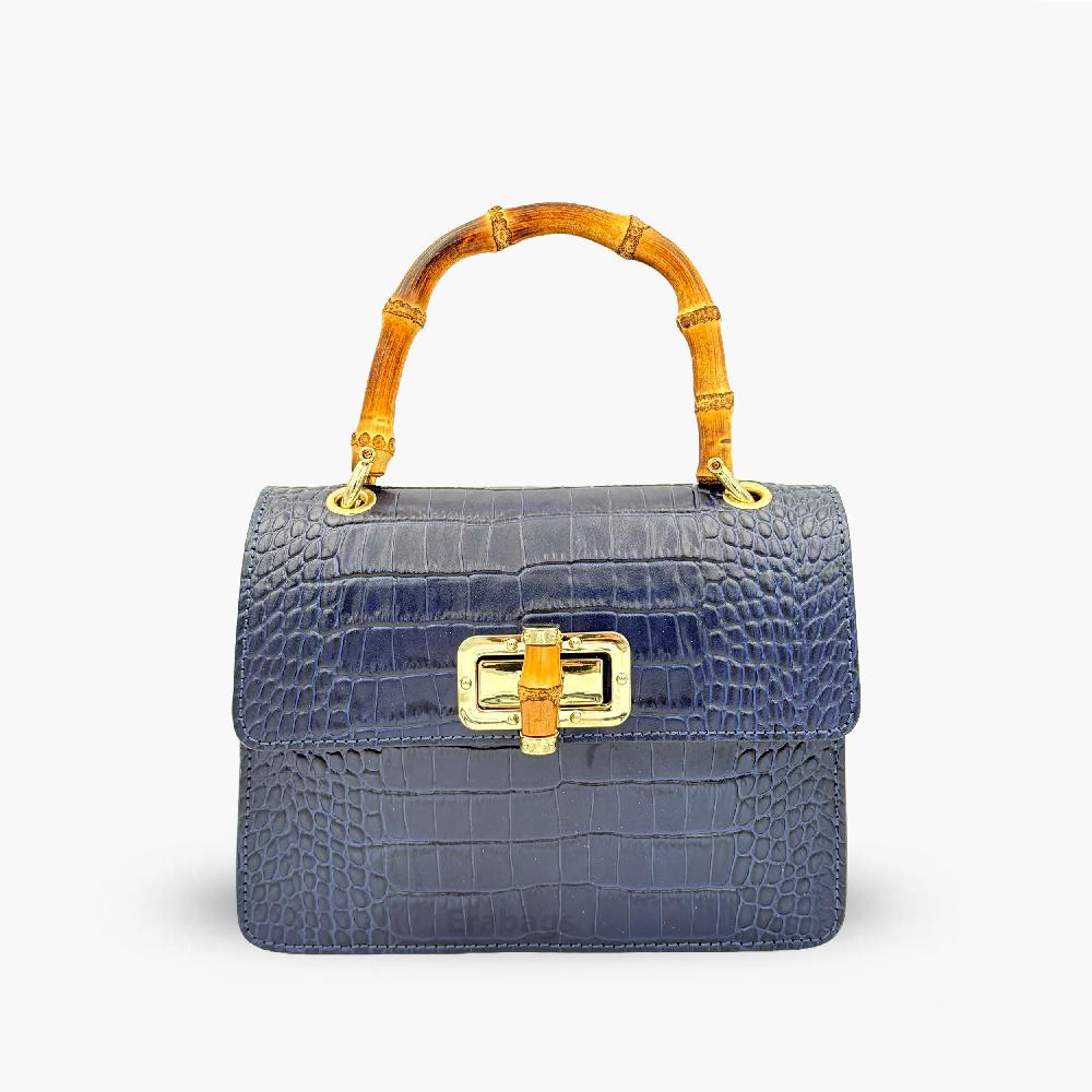 Handtasche aus echtem Leder Made in Italy EB10059