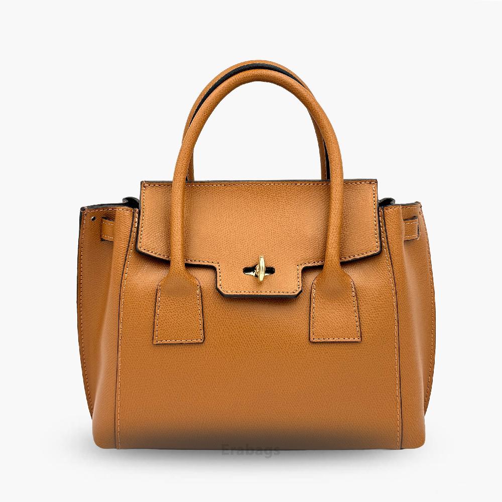 Handbag in Genuine Leather Made in Italy EB10066