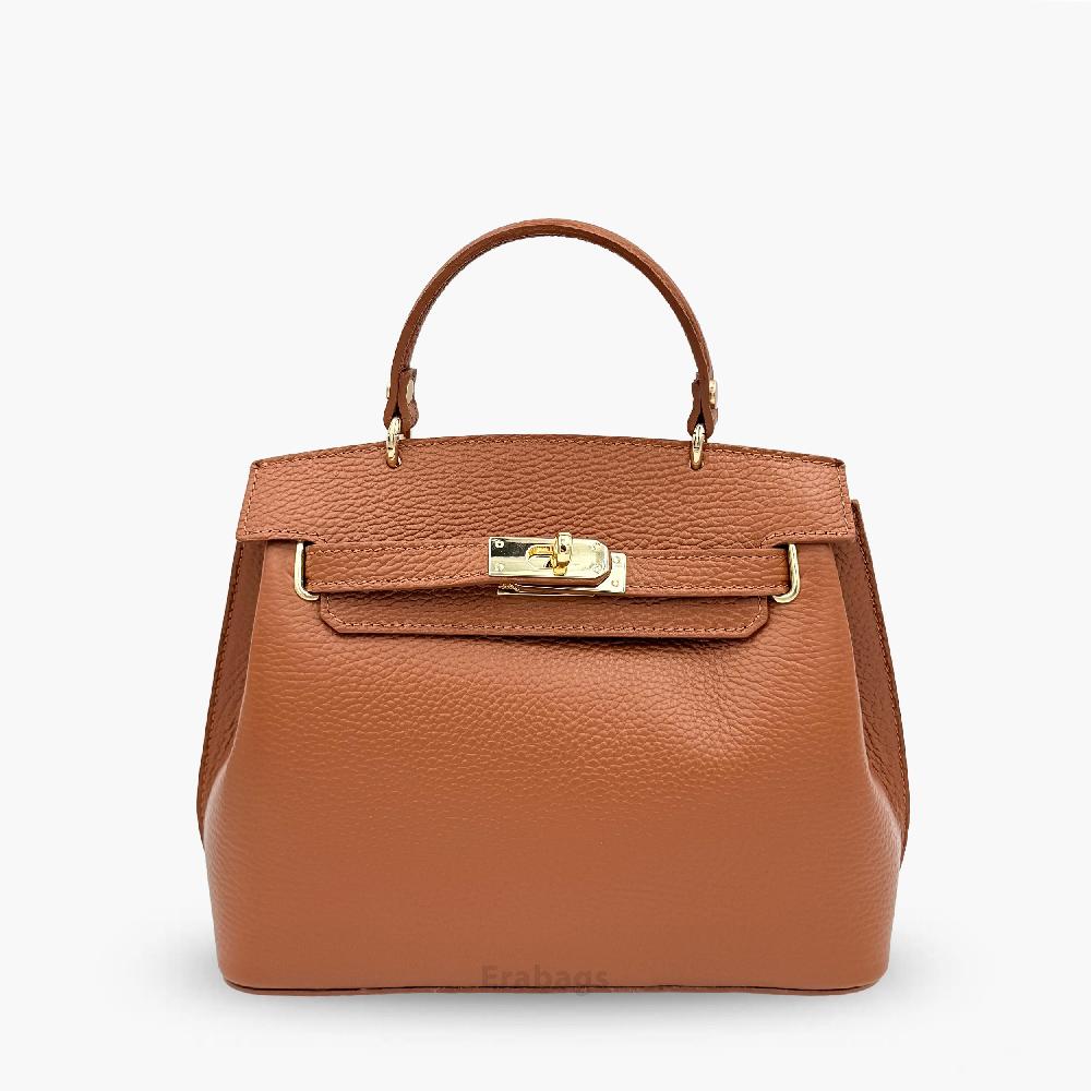 Handbag in Genuine Leather Made in Italy EB10067