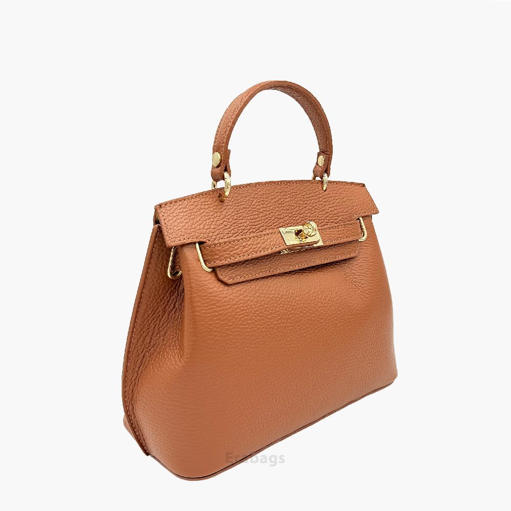 Handbag in Genuine Leather Made in Italy EB10067