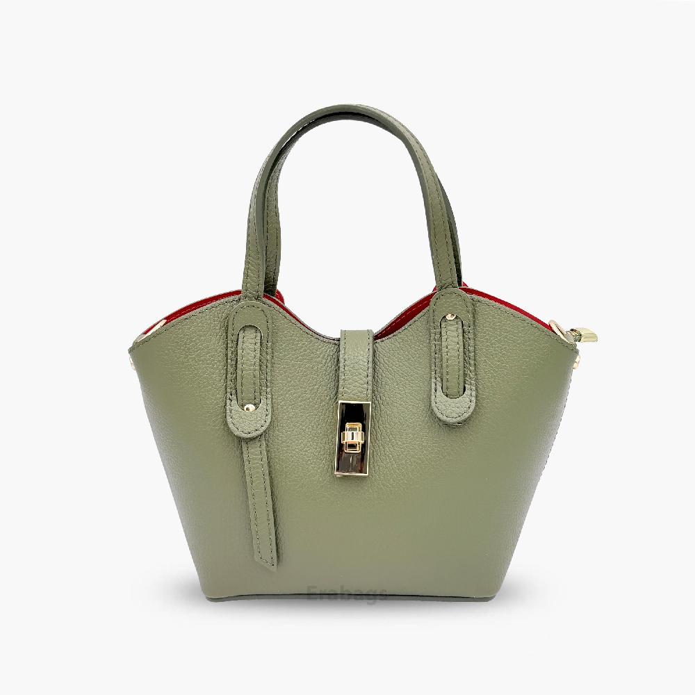 Handtas van echt leer gemaakt in Italië EB10072