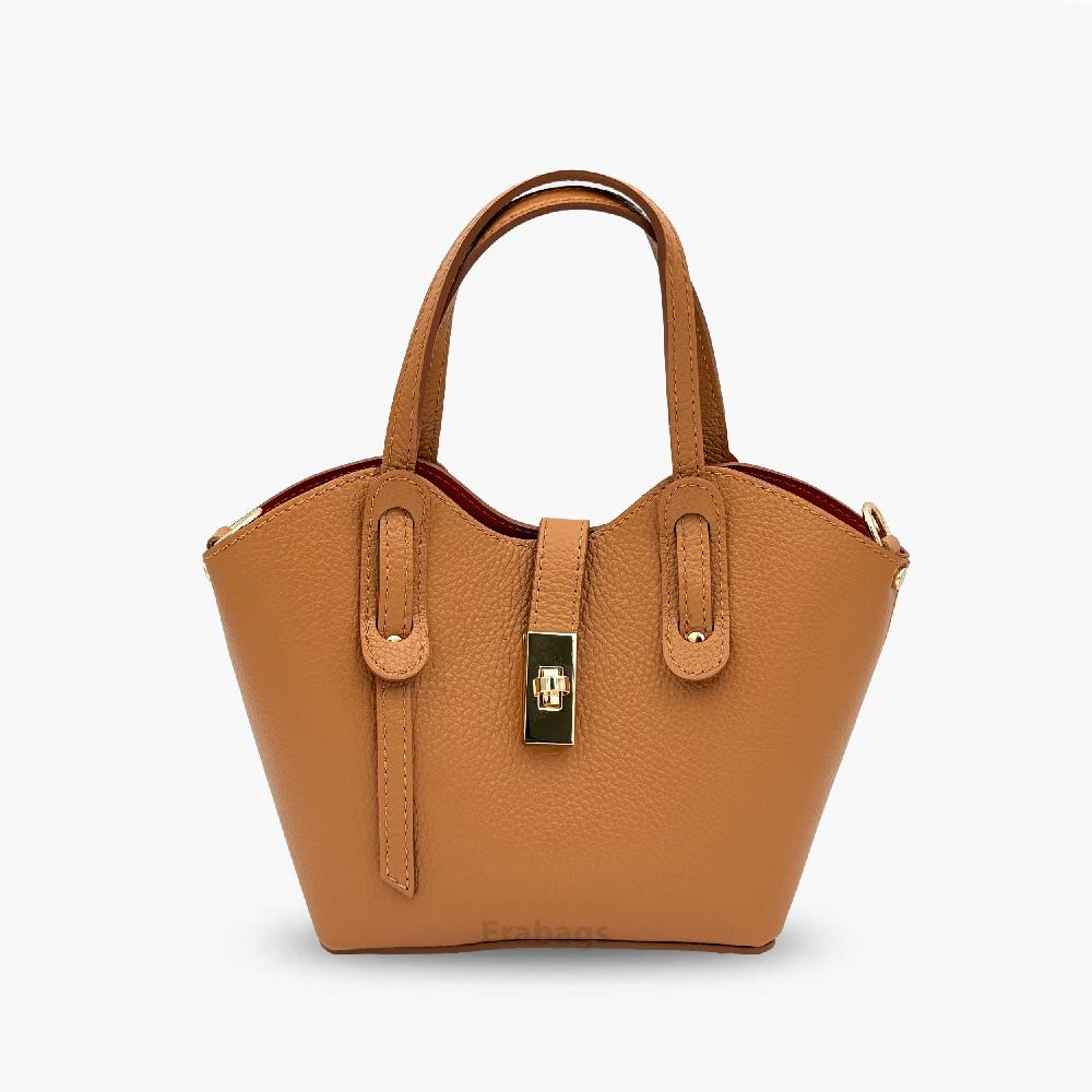 Handtas van echt leer gemaakt in Italië EB10072