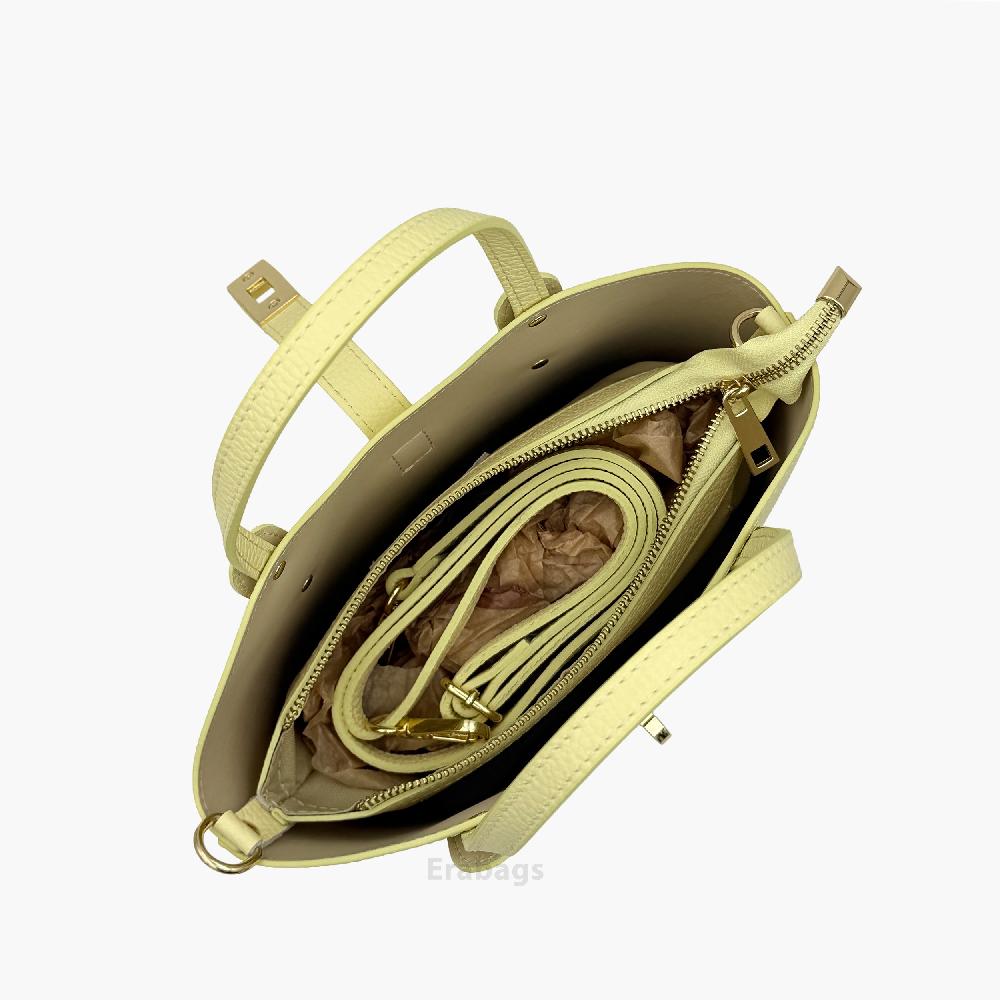 Handtas van echt leer gemaakt in Italië EB10072