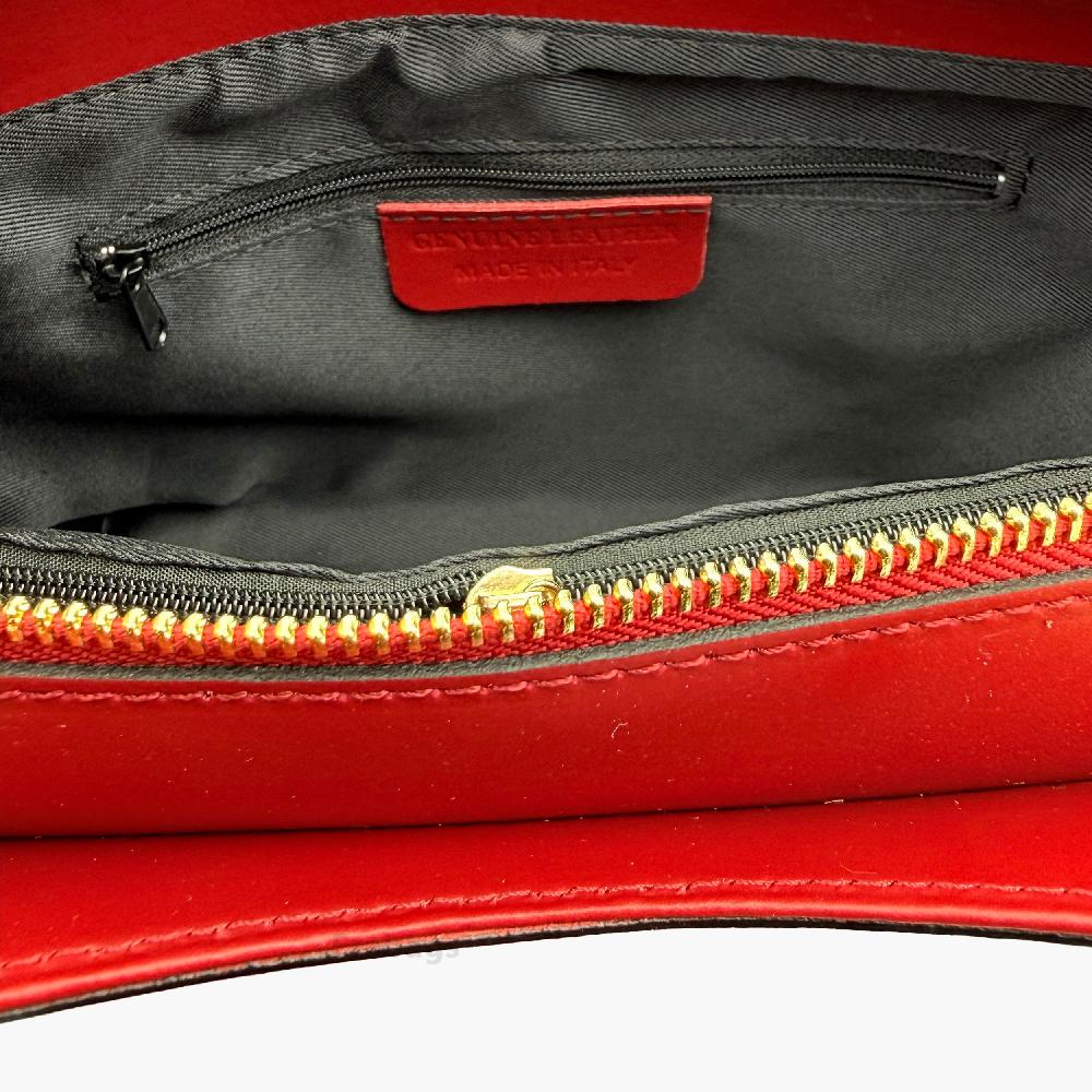 Handtas in echt leer Gemaakt in Italië EB10073