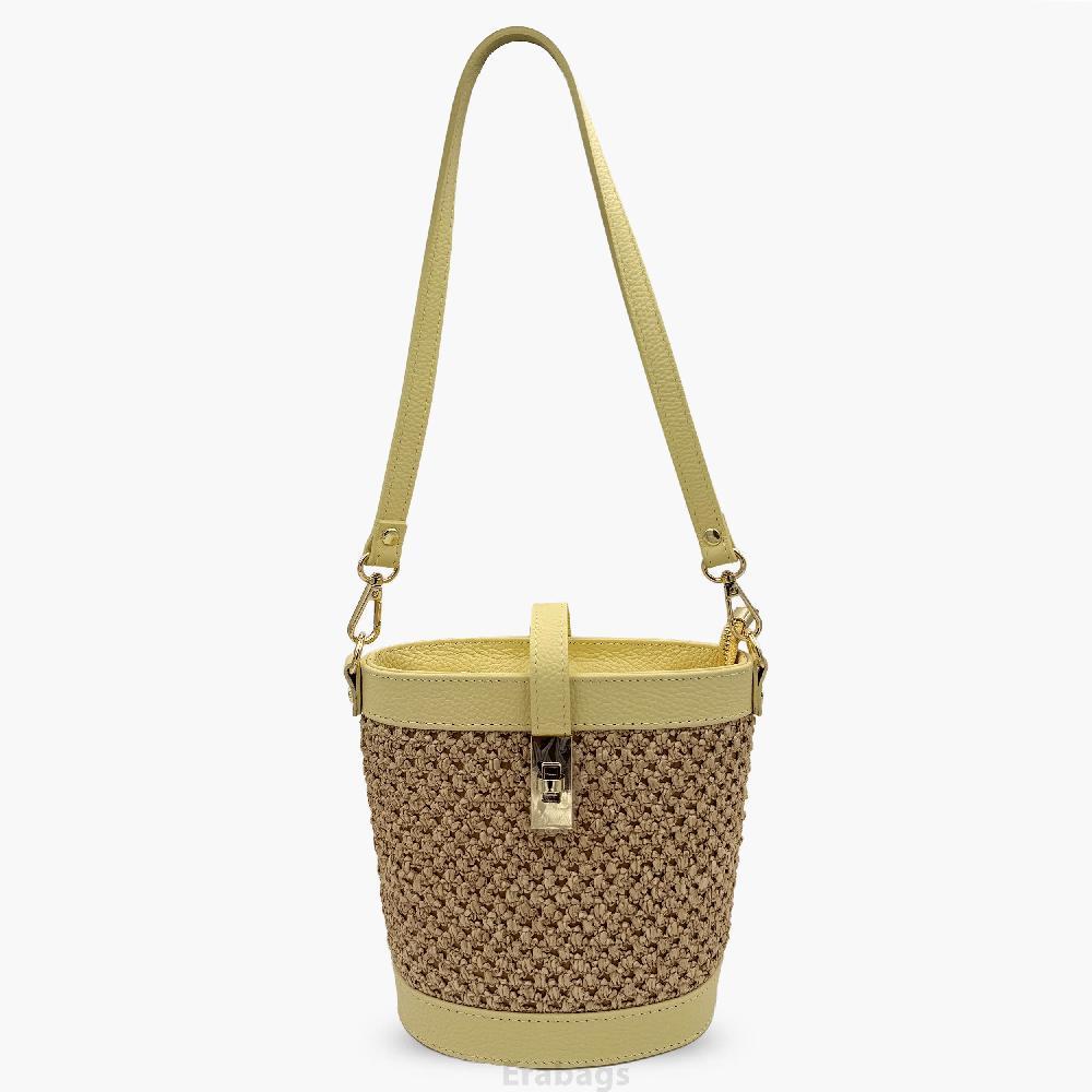 Umhängetasche aus echtem Leder Made in Italy EB10074