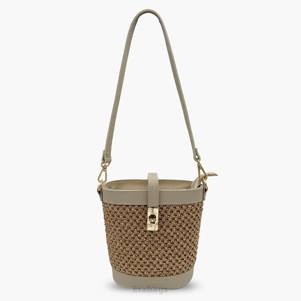 Umhängetasche aus echtem Leder Made in Italy EB10074