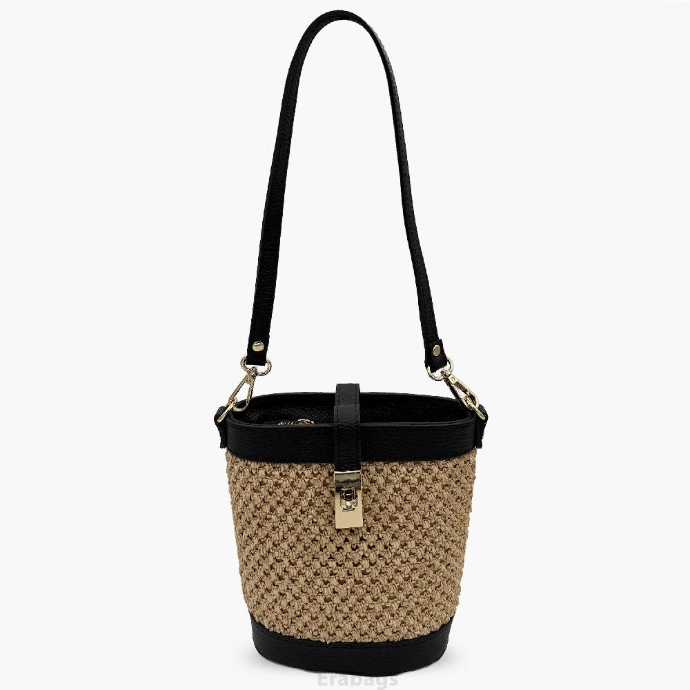 Umhängetasche aus echtem Leder Made in Italy EB10074