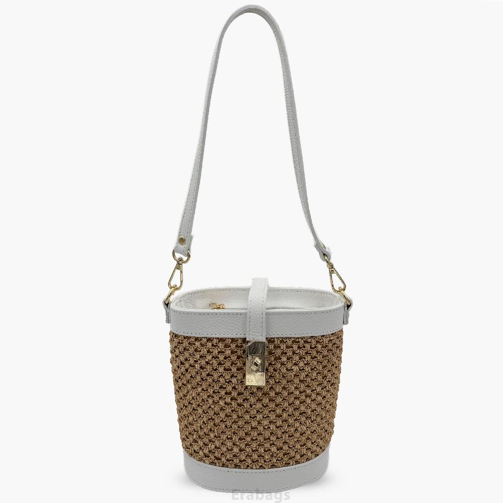 Umhängetasche aus echtem Leder Made in Italy EB10074