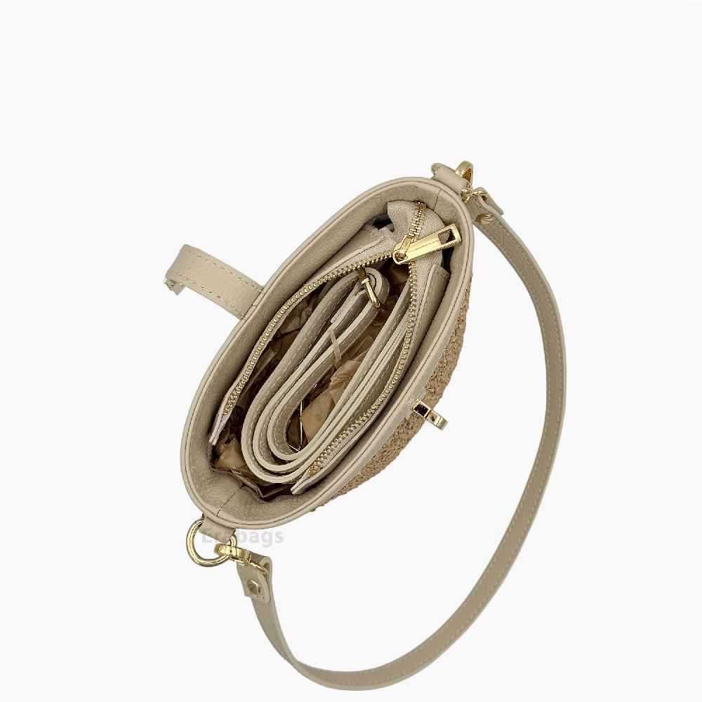 Umhängetasche aus echtem Leder Made in Italy EB10074