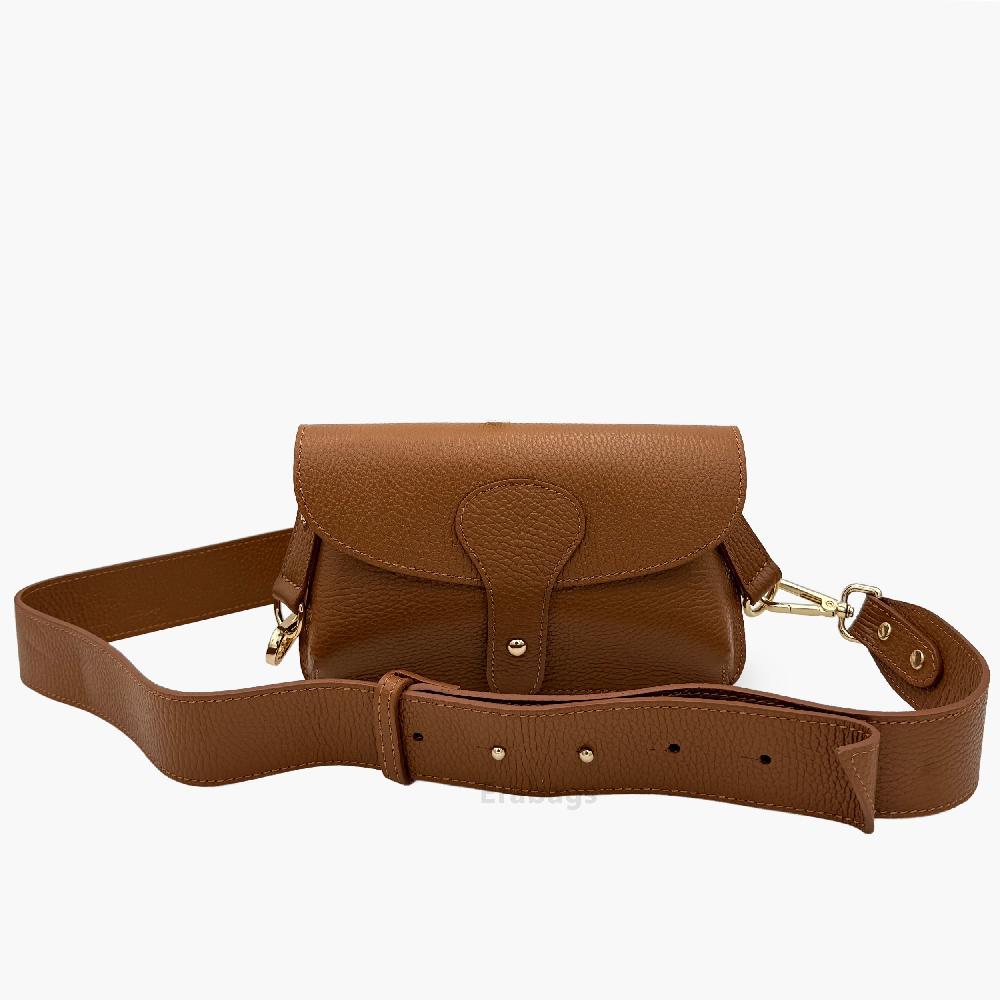 Messenger Bag aus echtem Leder Made in Italy EB10075