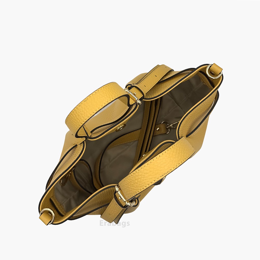 Handtasche aus echtem Leder Made in Italy EB10077