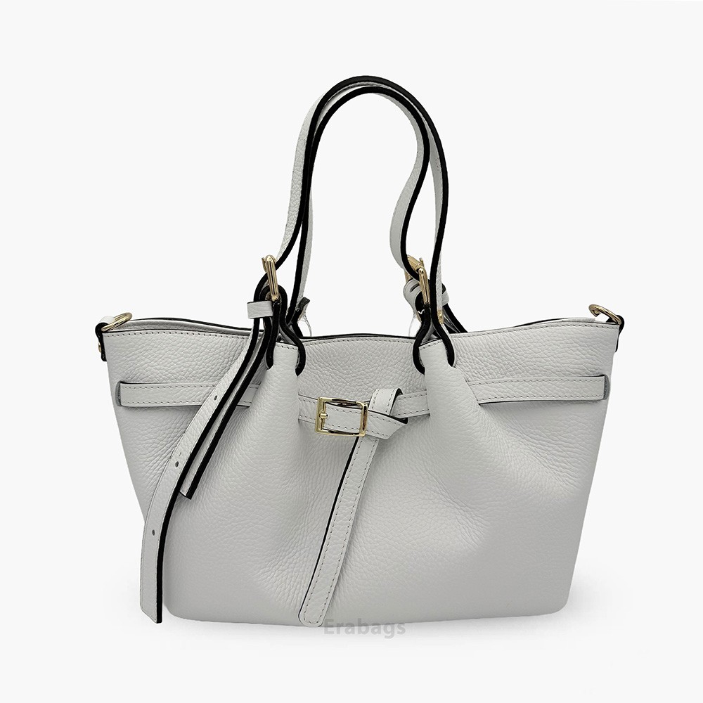 Handtasche aus echtem Leder Made in Italy EB10077