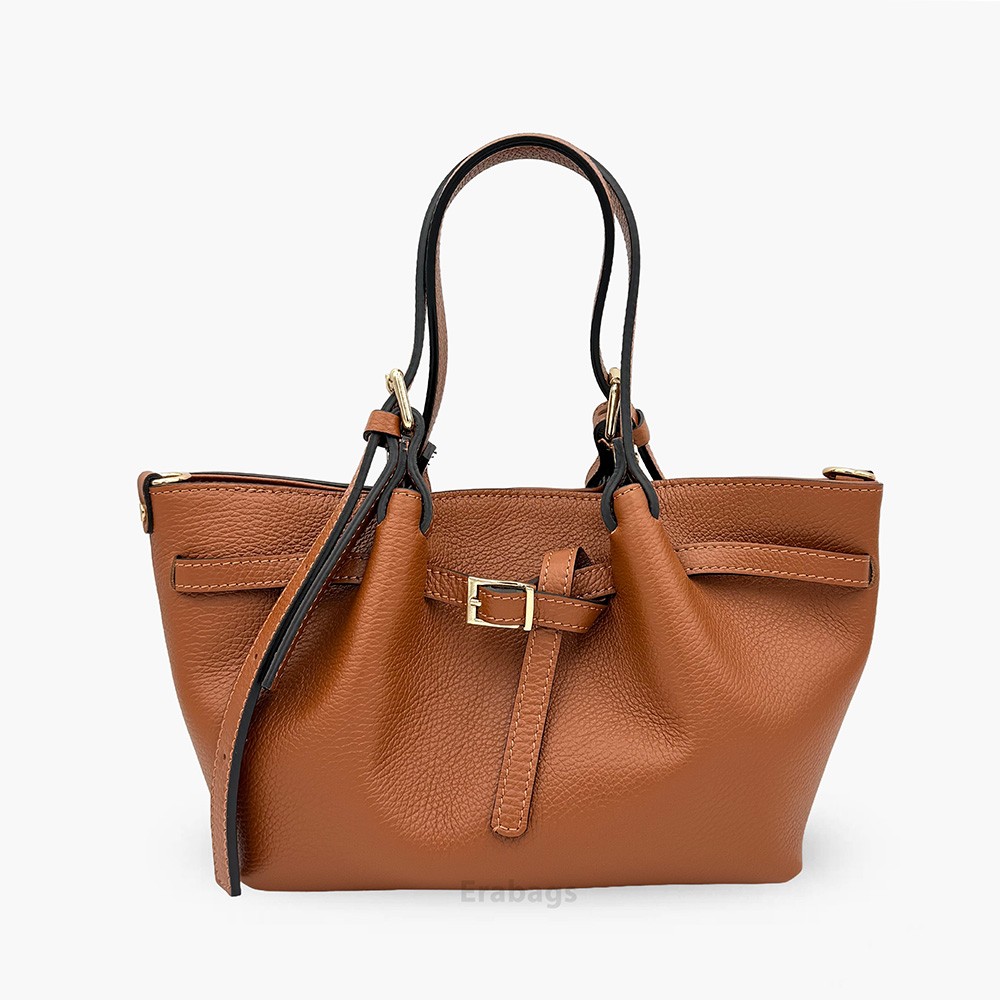 Handtasche aus echtem Leder Made in Italy EB10077