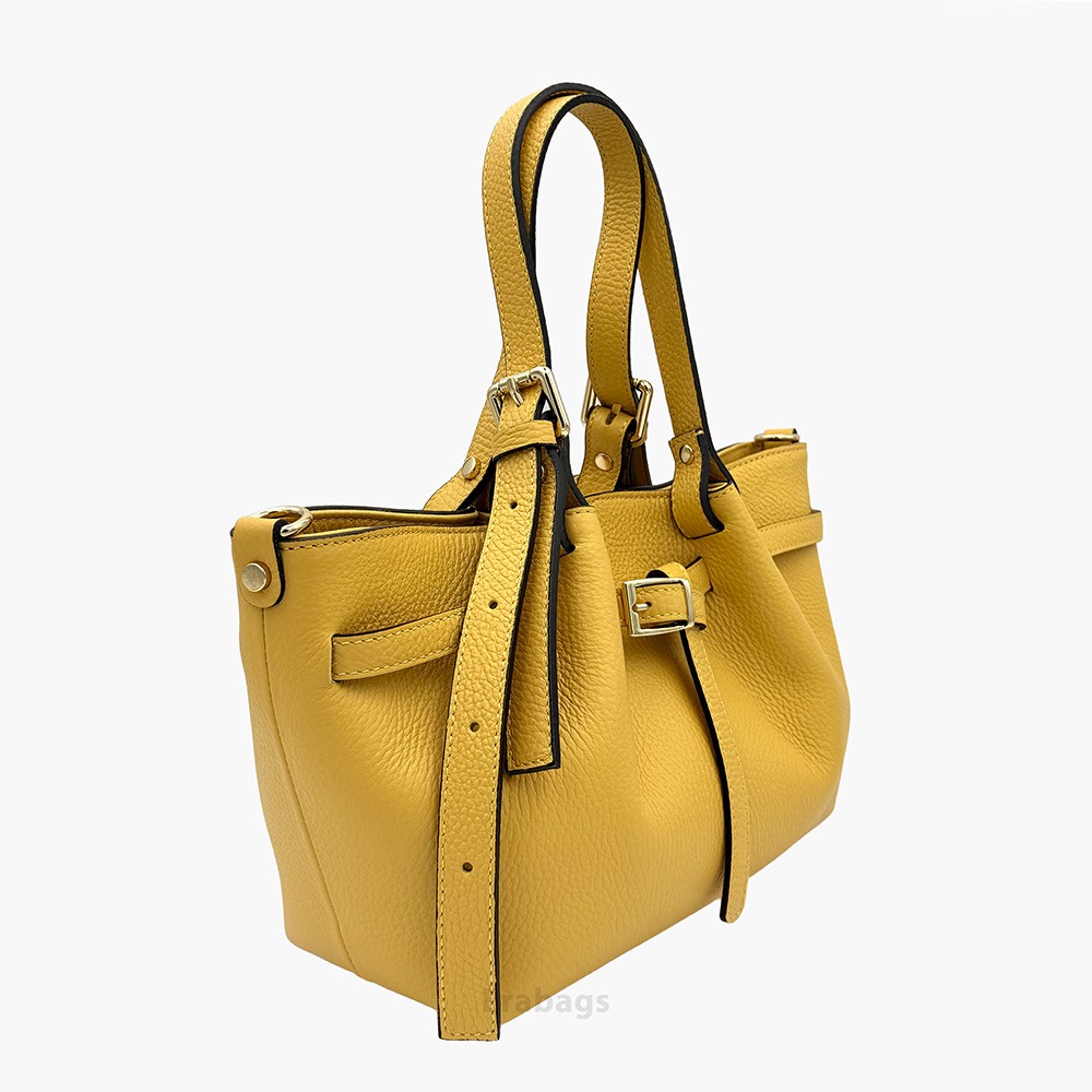 Handtasche aus echtem Leder Made in Italy EB10077