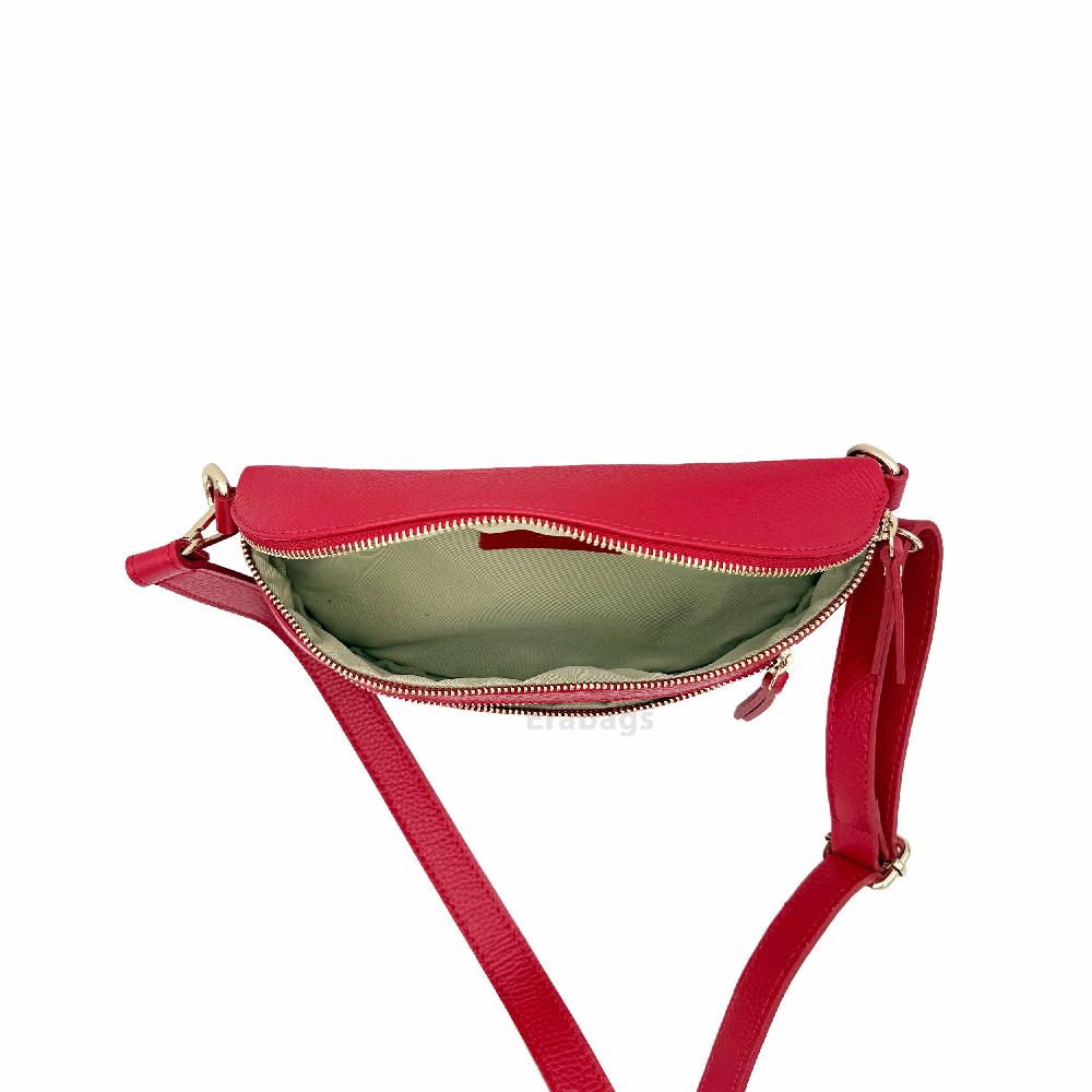 Messenger Bag aus echtem Leder Made in Italy EB10079