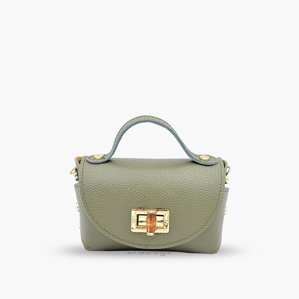 Handtasche aus echtem Leder Made in Italy EB10080